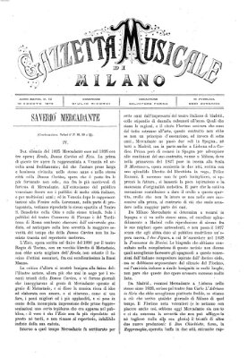 Gazzetta musicale di Milano Sonntag 10. August 1873