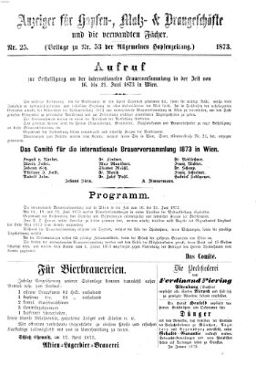 Allgemeine Hopfen-Zeitung Samstag 3. Mai 1873