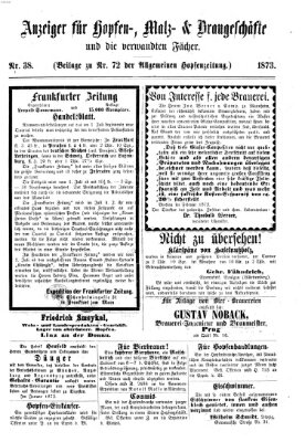 Allgemeine Hopfen-Zeitung Dienstag 24. Juni 1873