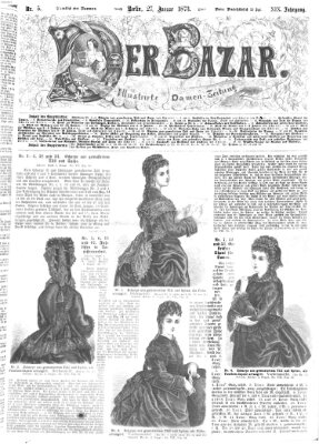 Der Bazar Montag 27. Januar 1873