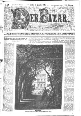Der Bazar Montag 8. Dezember 1873