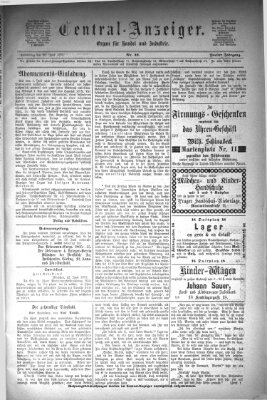 Central-Anzeiger Donnerstag 26. Juni 1873