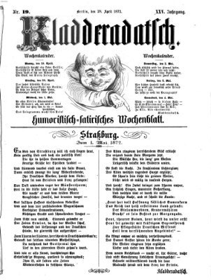 Kladderadatsch Sonntag 28. April 1872