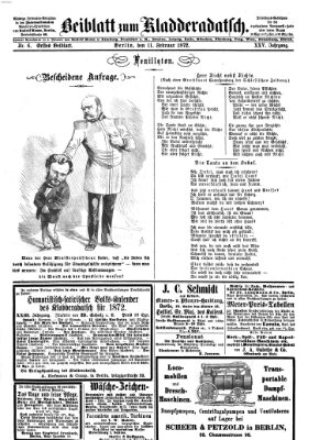 Kladderadatsch Sonntag 11. Februar 1872