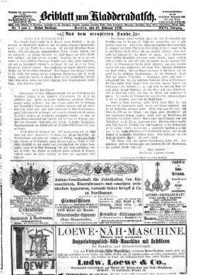 Kladderadatsch Sonntag 16. Februar 1873