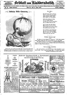 Kladderadatsch Sonntag 18. Mai 1873