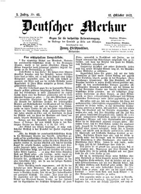 Deutscher Merkur Samstag 12. Oktober 1872
