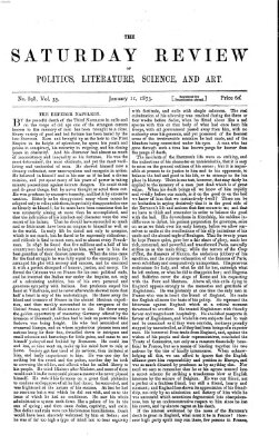 Saturday review Samstag 11. Januar 1873