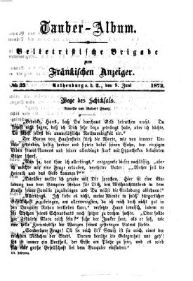 Tauber-Album (Fränkischer Anzeiger) Sonntag 9. Juni 1872