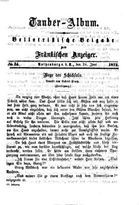 Tauber-Album (Fränkischer Anzeiger) Montag 24. Juni 1872