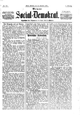 Neuer Social-Demokrat Mittwoch 12. November 1873