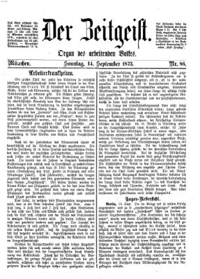 Der Zeitgeist Sonntag 14. September 1873