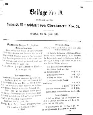Königlich-bayerisches Kreis-Amtsblatt von Oberbayern (Münchner Intelligenzblatt) Dienstag 25. Juni 1872