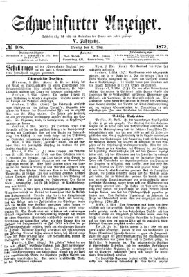 Schweinfurter Anzeiger Montag 6. Mai 1872