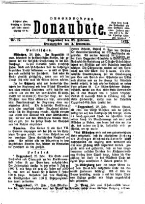 Deggendorfer Donaubote Freitag 28. Februar 1873