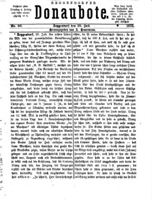 Deggendorfer Donaubote Dienstag 29. Juli 1873