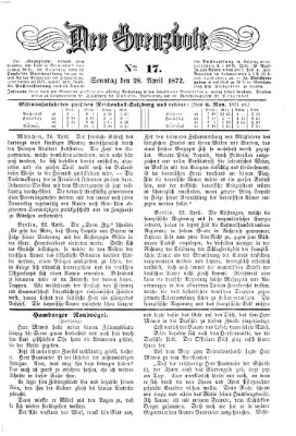 Der Grenzbote Sonntag 28. April 1872