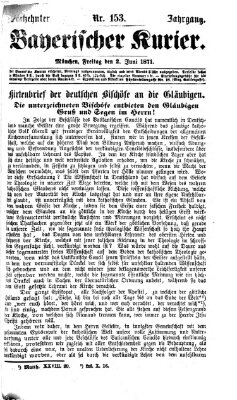 Bayerischer Kurier Freitag 2. Juni 1871