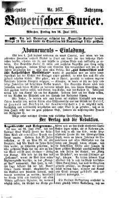 Bayerischer Kurier Freitag 16. Juni 1871