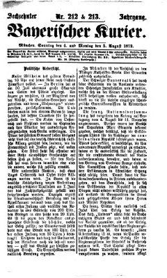 Bayerischer Kurier Montag 5. August 1872
