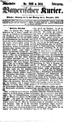 Bayerischer Kurier Sonntag 3. November 1872