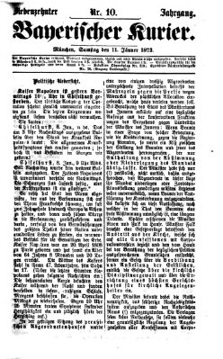 Bayerischer Kurier Samstag 11. Januar 1873