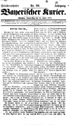Bayerischer Kurier Donnerstag 10. April 1873