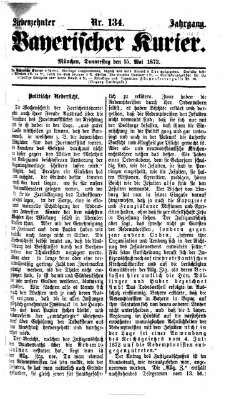 Bayerischer Kurier Donnerstag 15. Mai 1873