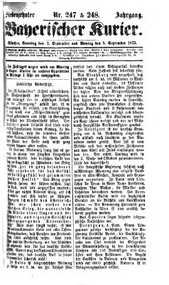 Bayerischer Kurier Montag 8. September 1873