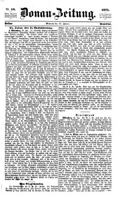 Donau-Zeitung Mittwoch 18. Januar 1871