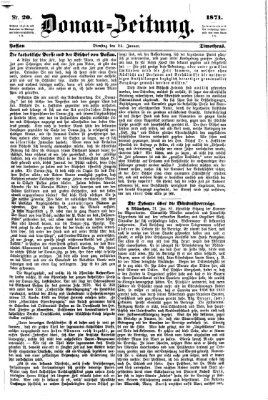 Donau-Zeitung Dienstag 24. Januar 1871