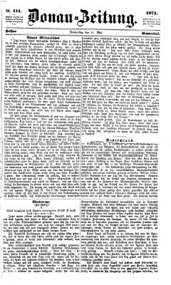 Donau-Zeitung Donnerstag 11. Mai 1871