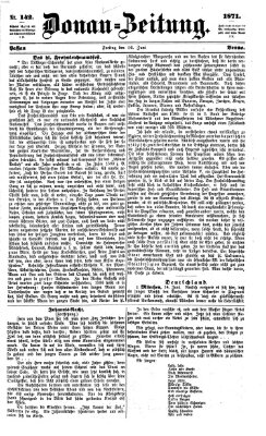 Donau-Zeitung Freitag 16. Juni 1871