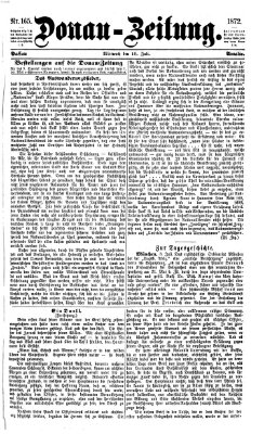 Donau-Zeitung Mittwoch 10. Juli 1872