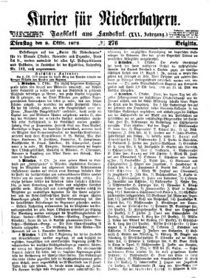 Kurier für Niederbayern Dienstag 8. Oktober 1872
