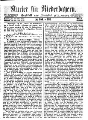 Kurier für Niederbayern Montag 14. Oktober 1872