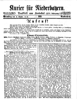 Kurier für Niederbayern Samstag 7. Dezember 1872