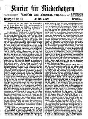 Kurier für Niederbayern Sonntag 9. März 1873
