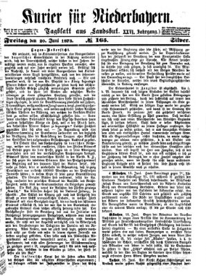 Kurier für Niederbayern Freitag 20. Juni 1873