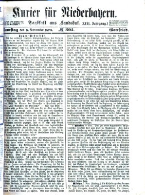Kurier für Niederbayern Samstag 8. November 1873
