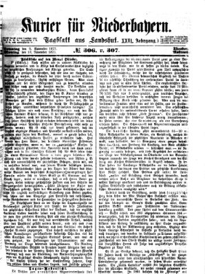 Kurier für Niederbayern Sonntag 9. November 1873