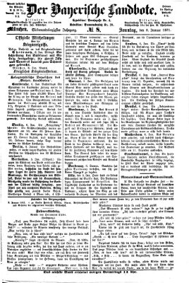 Der Bayerische Landbote Sonntag 8. Januar 1871