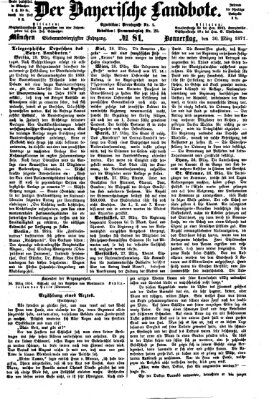 Der Bayerische Landbote Donnerstag 30. März 1871