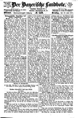 Der Bayerische Landbote Dienstag 20. Juni 1871