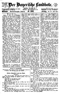 Der Bayerische Landbote Freitag 28. Juli 1871