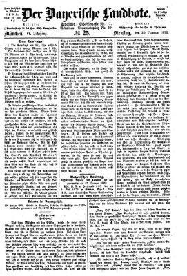 Der Bayerische Landbote Dienstag 30. Januar 1872