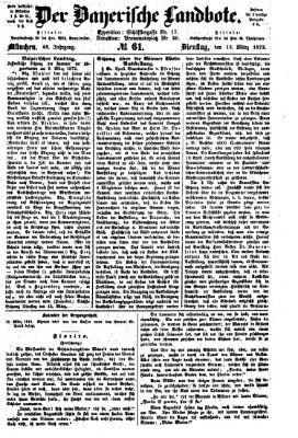 Der Bayerische Landbote Dienstag 12. März 1872