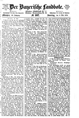 Der Bayerische Landbote Sonntag 5. Mai 1872