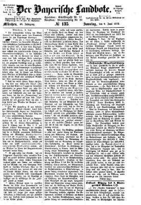 Der Bayerische Landbote Sonntag 9. Juni 1872