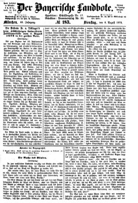 Der Bayerische Landbote Dienstag 6. August 1872